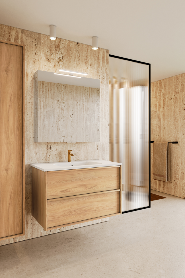 Cabinet with ceramic basin Casa H01