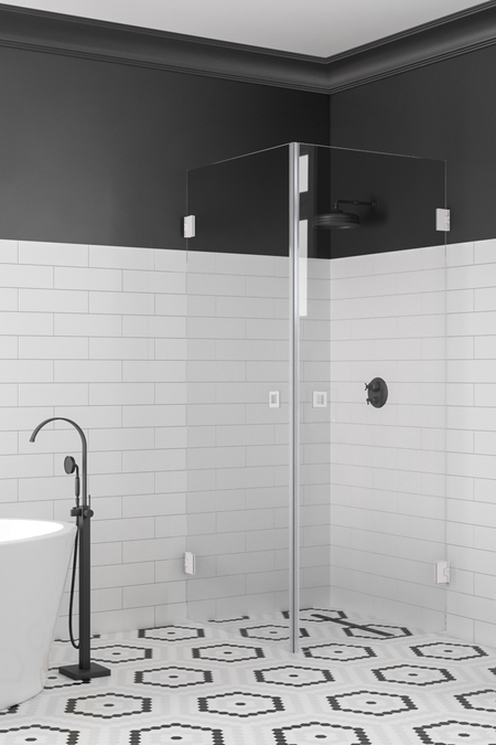 Shower enclosure with hinged doors Vetro 543 (512x512)