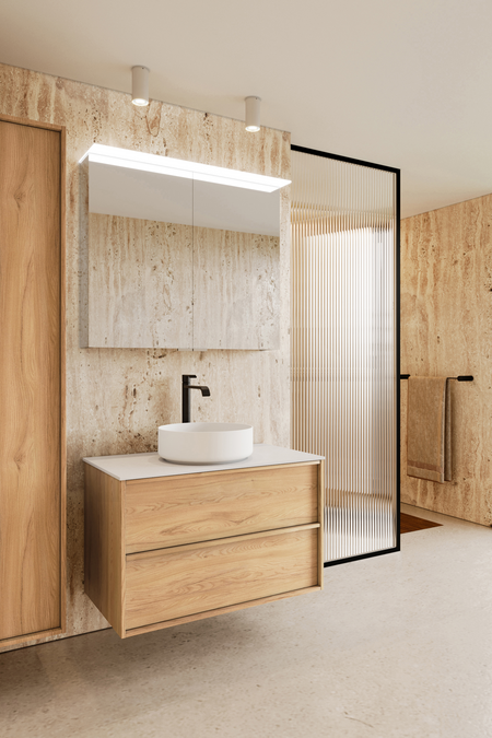 Cabinet with round countertop basin Casa H08