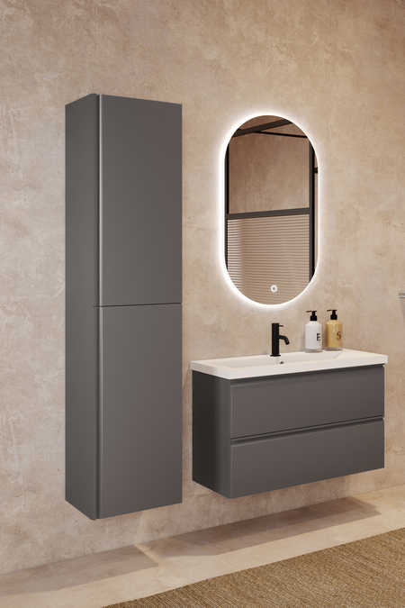 Korkea kaappi kahdella ovella Luna L19