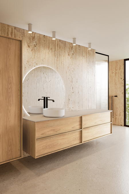 Tupla-allaskaluste pyöreällä malja-altaalla Casa H09