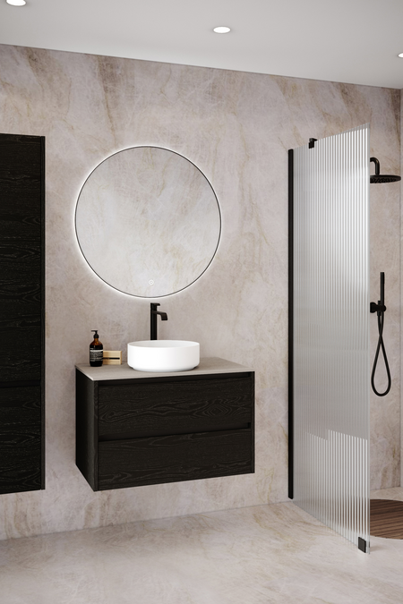 Cabinet with round countertop basin Classic K03