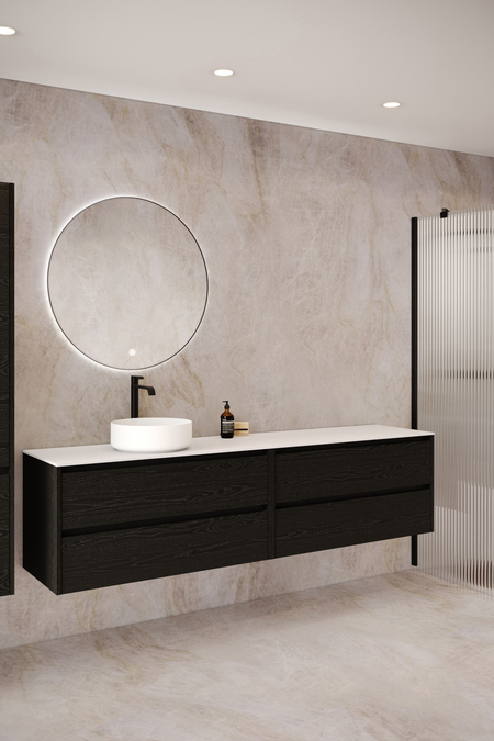 Tupla-allaskaluste pyöreällä malja-altaalla Classic K04